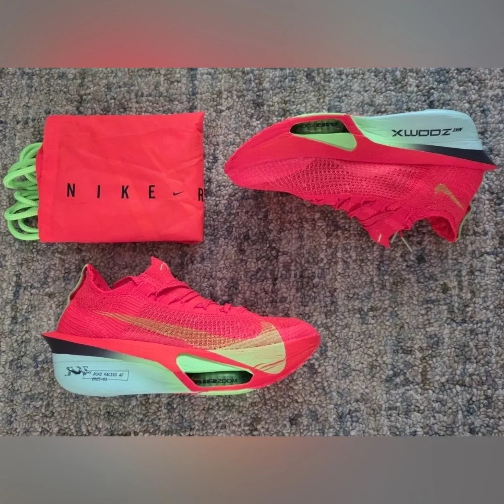 Nike Air ZoomX 🔥 Alphafly Next% 3 Bright Crimson Shoes FD8315-600 Size 6 6.5 7 - Picture 3 of 16